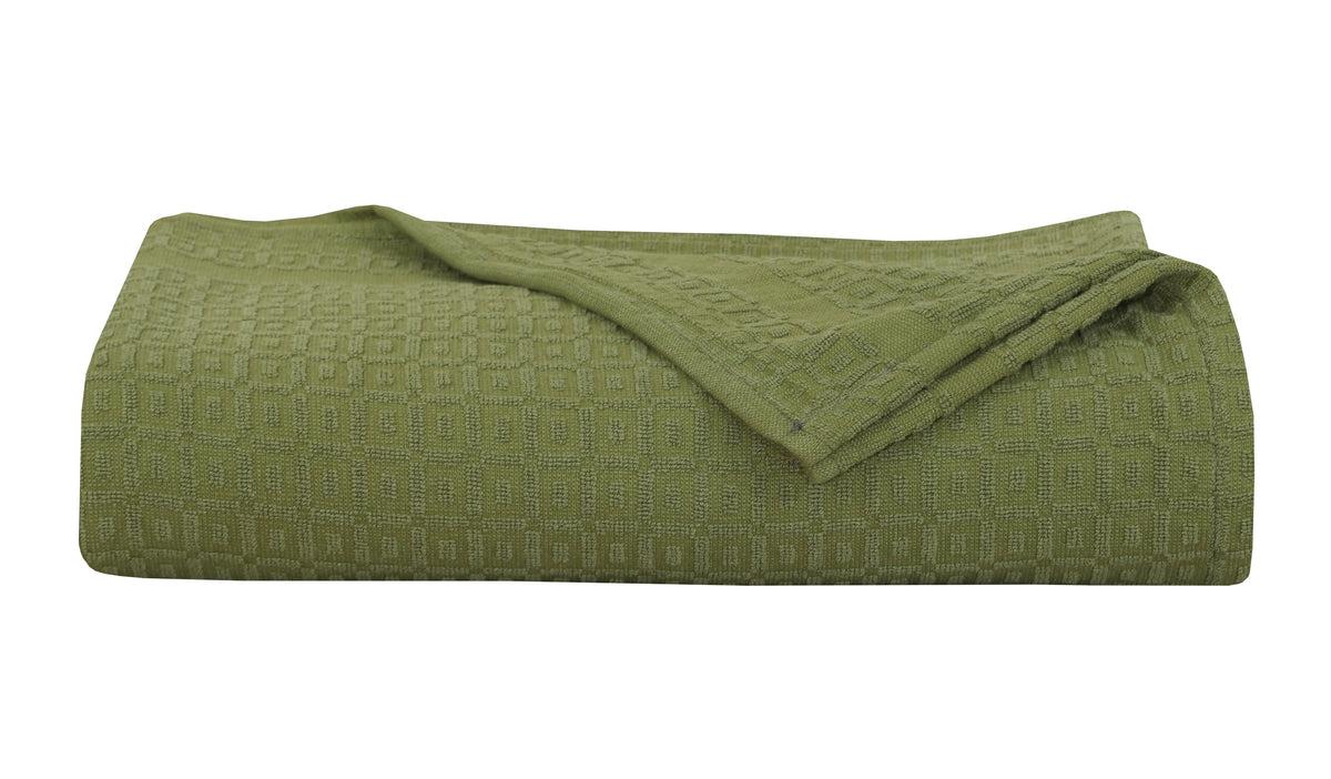 Waffles Terry Cotton Thermal Blanket