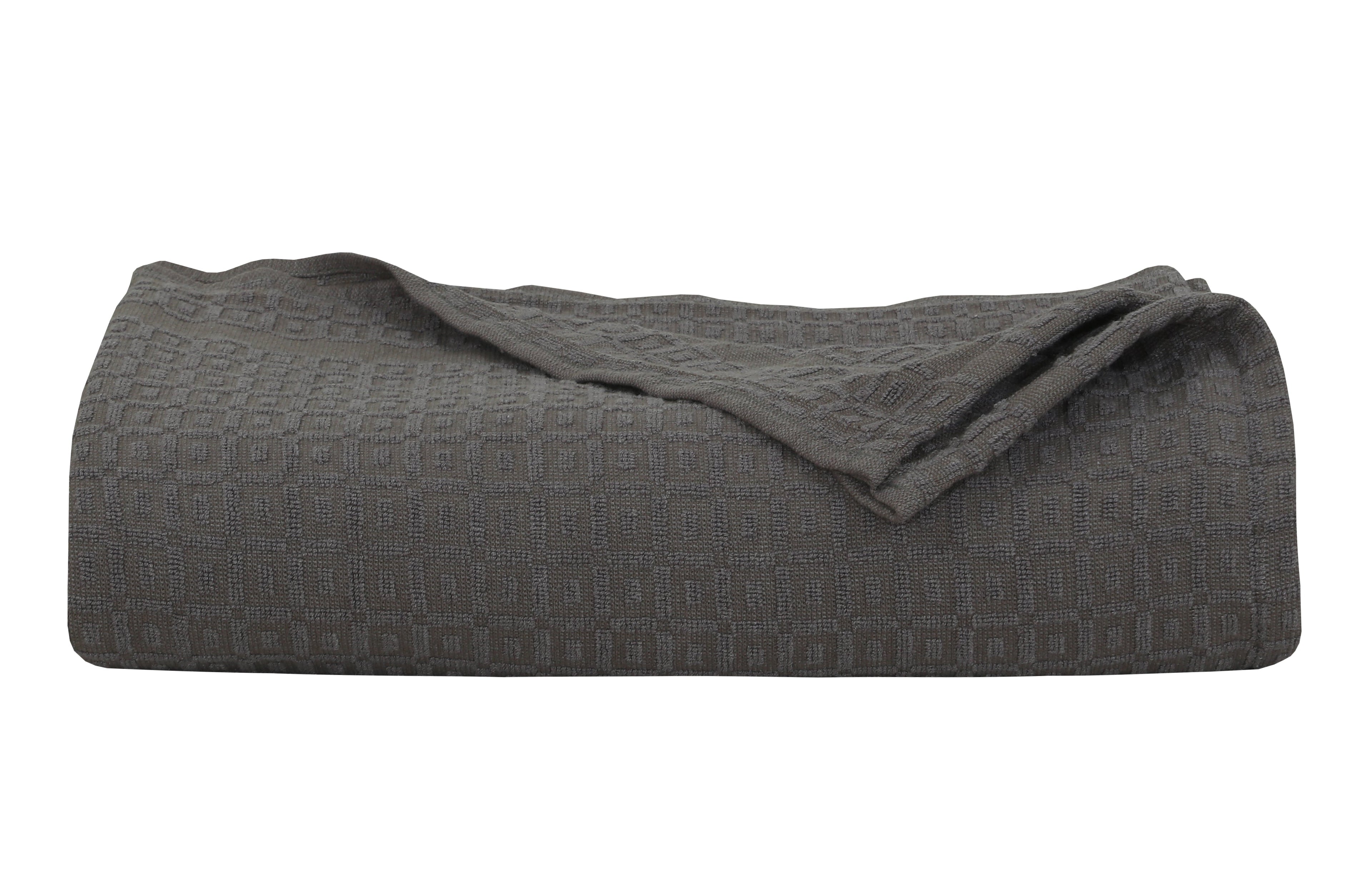 Waffles Terry Cotton Thermal Blanket