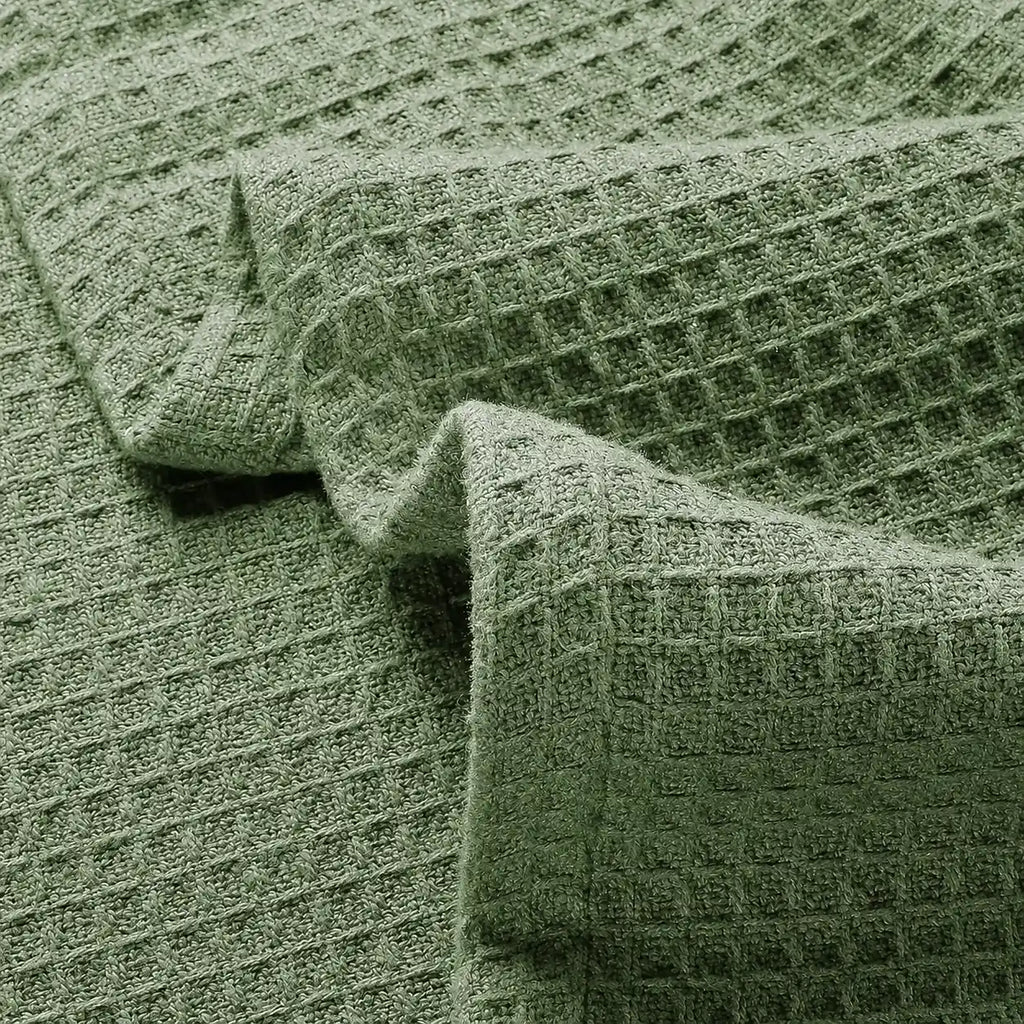 Waffle Thermal Blanket With Pillow King Size