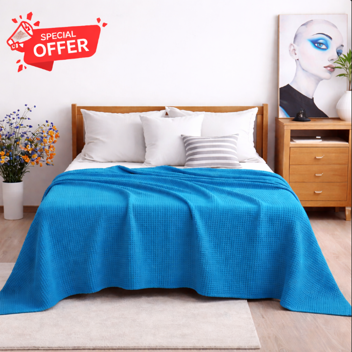 Cotton Thermal Blanket - Throws
