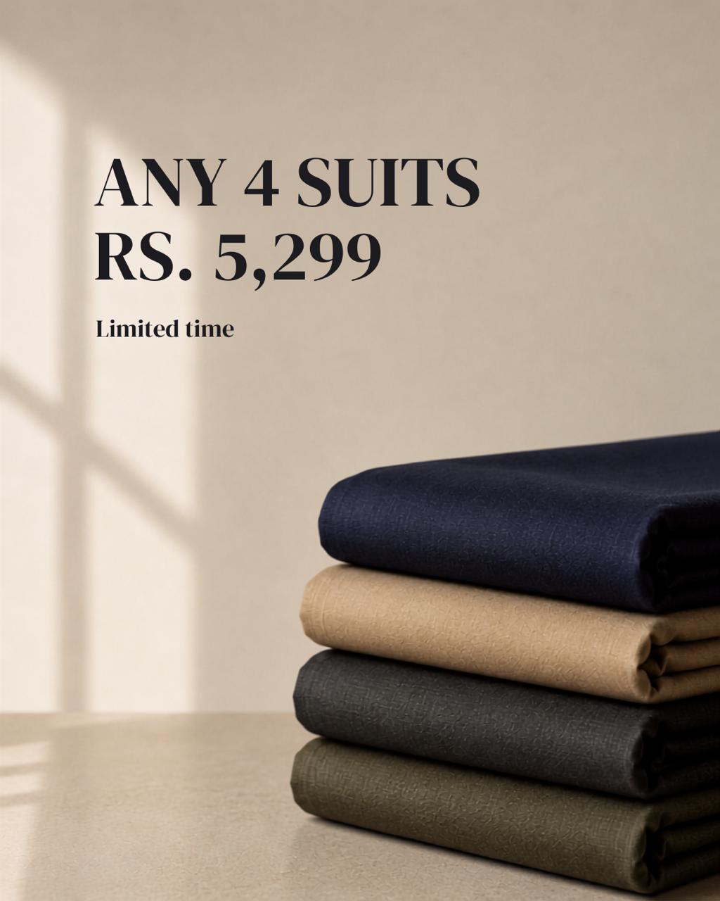 Any 4 Boski Suits | Assorted Bundle