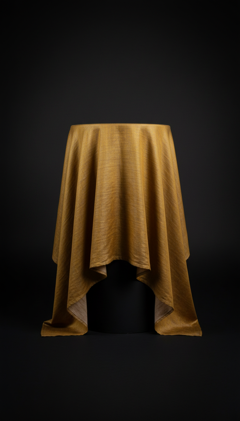 Regal Gold Silk-Cotton Blend Fabric