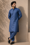 NAVY BLUE Boski Unstitched Suit for Men